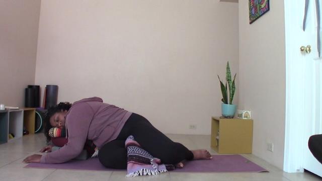 yoga practice at home